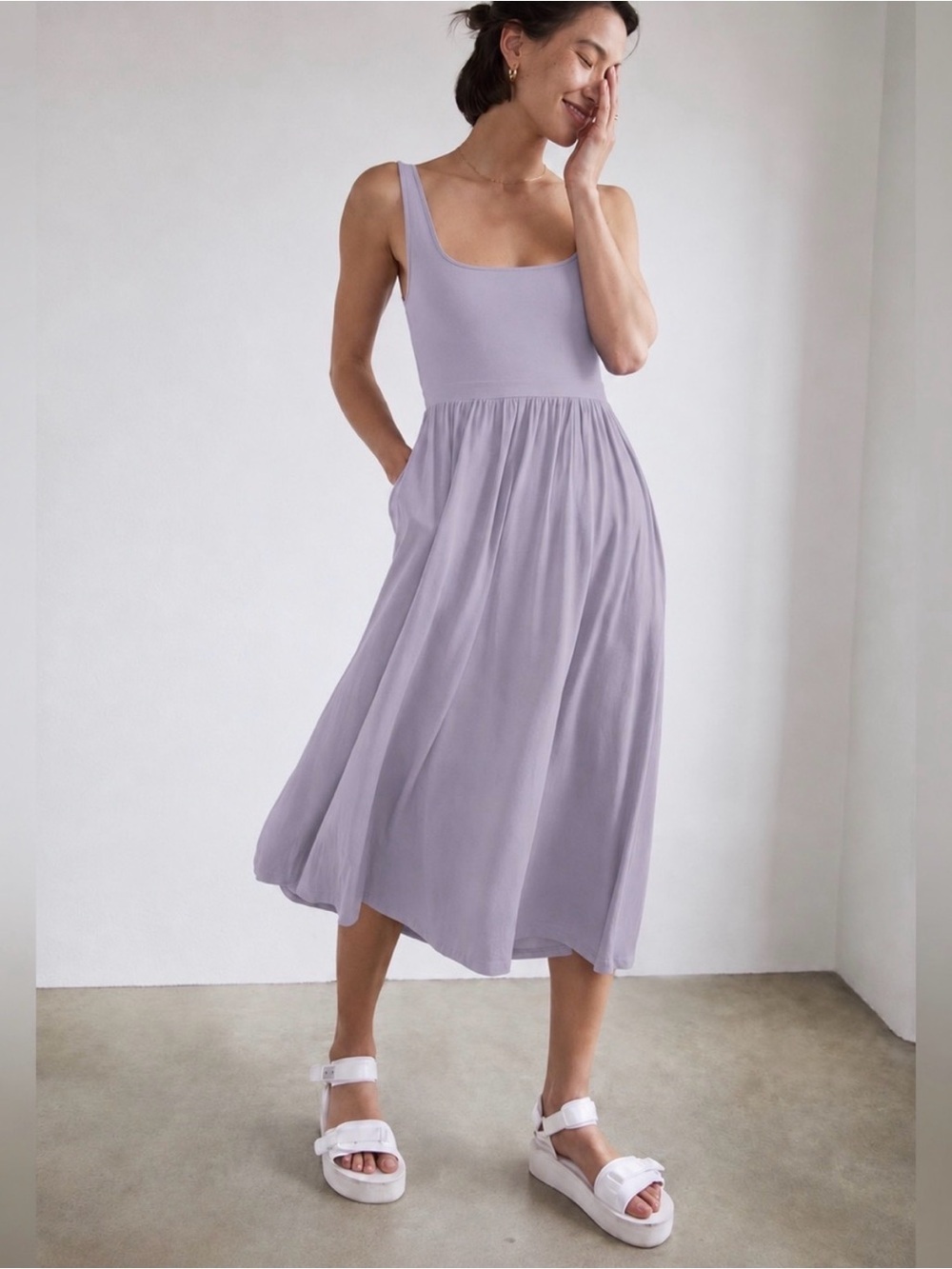 Wilfred Market Midi Dress